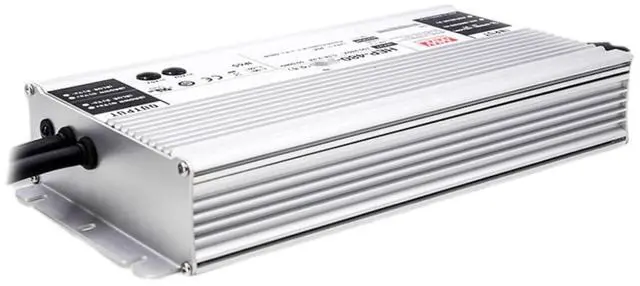 Alt view image 4 of 5 - Mean Well HEP 480W 24V 20A LED Driver HEP-480-24 AC-DC Single Output Industrial Switching Power Supply Converter Transformer with IP68, PFC, Metal Case