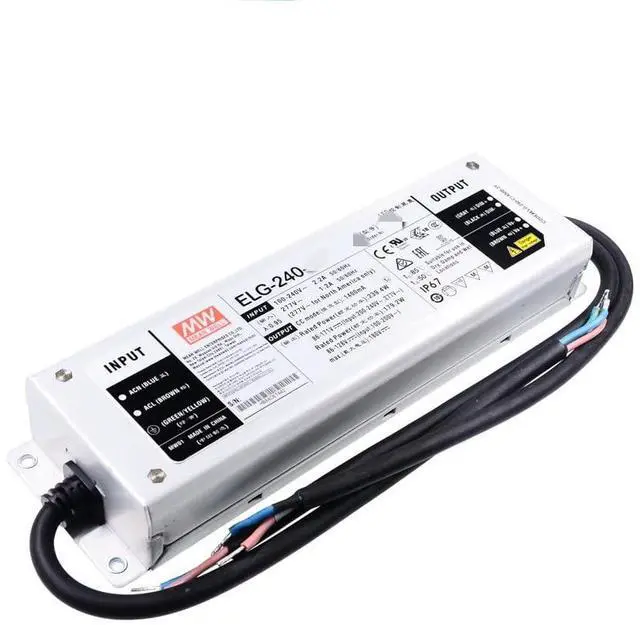 Alt view image 2 of 5 - Mean Well ELG 240W 36V 6.66A LED Driver3 Wire Input ELG-240-36A-3Y Switching Power Supply Converter Transformer with IP67, PFC, Intelligent dimming