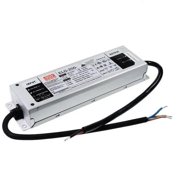 Alt view image 2 of 5 - Mean Well ELG 200W 48-96V 2100mA LED Driver3 Wire Input ELG-200-C2100A-3Y Switching Power Supply Converter Transformer with IP65, PFC, Constant Voltage/Current