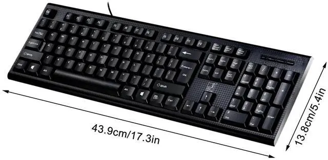 Alt view image 3 of 7 - _Mega Brand Gaming Keyboard Q9 Cable USB Computer Game Keyboard #.77, Black