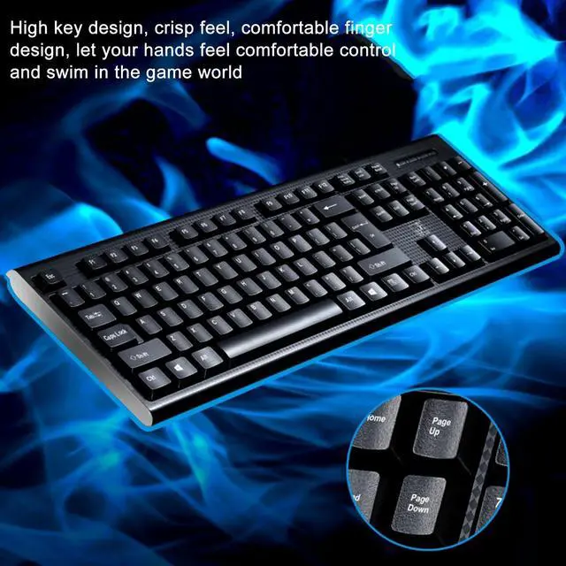 Alt view image 4 of 7 - _Mega Brand Gaming Keyboard Q9 Cable USB Computer Game Keyboard #.77, Black