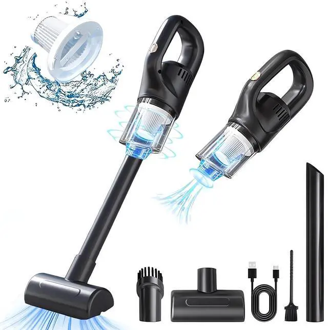 Main image of _Mega Brand 120W 10KPA Powerful Suction Handheld Stick Vacuum Cleaner Rechargeable, Portable, Wet and Dry Duster, Removable Filter, for Pet Hair, Home, and Car
