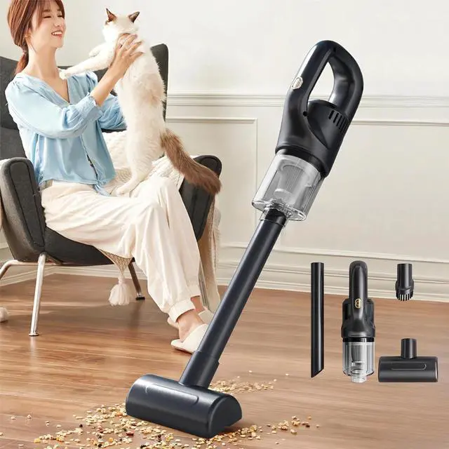 Alt view image 6 of 7 - _Mega Brand 120W 10KPA Powerful Suction Handheld Stick Vacuum Cleaner Rechargeable, Portable, Wet and Dry Duster, Removable Filter, for Pet Hair, Home, and Car
