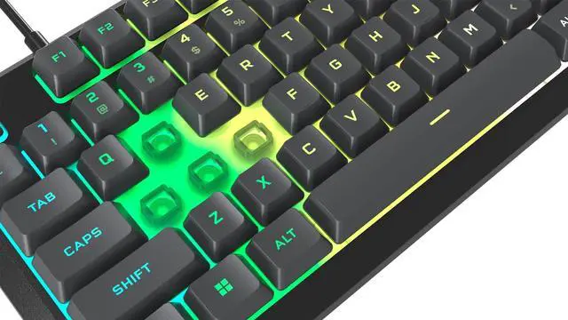 Alt view image 5 of 7 - _Mega Brand K55 CORE RGB Full Size USB Gaming Keyboard with Safety Leaflet, Black & Gray