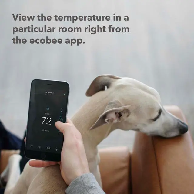 Alt view image 2 of 6 - Smart Sensor 2 Pack - Comfort, Security, Energy Savings, Temperature and Occupancy Detection - Compatible with ecobee Thermostats for Home