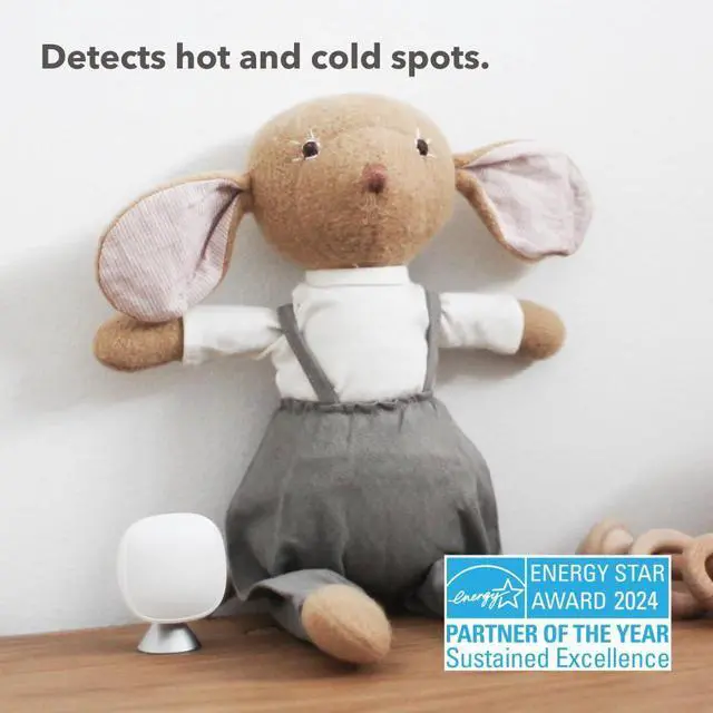 Alt view image 3 of 6 - Smart Sensor 2 Pack - Comfort, Security, Energy Savings, Temperature and Occupancy Detection - Compatible with ecobee Thermostats for Home