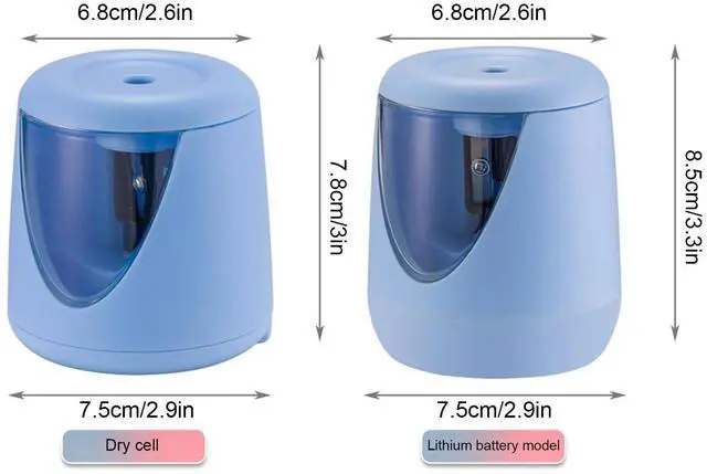 Alt view image 5 of 7 - _Mega Brand Electric Pencil Sharpener, Pencil Sharpener Pencil Sharpener Automatic Pencil Sharpener Pencil Sharpener Stationery Charging Pencil Sharpener Sharpener