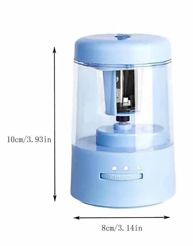 Alt view image 3 of 7 - Electric Pencil Sharpener, Pencil Sharpener for Colored Pencils, Auto Stop, Super Sharp & Fast,Rechargeable Hands-Free Pencil Sharpener for 6-12mm No.2/Colored Pencils/Office/Home