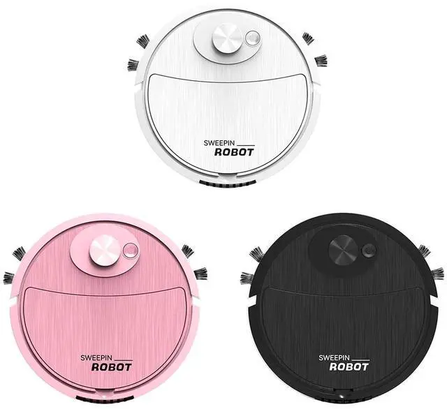 Alt view image 3 of 7 - Clearance & Promo, Intelligent Sweeping Robot | Three-in-One Cleaning Machine | Lazy Vacuum Cleaner | Home Appliance, Clearance & Promo | Plastic, Pink, _Mega Brand