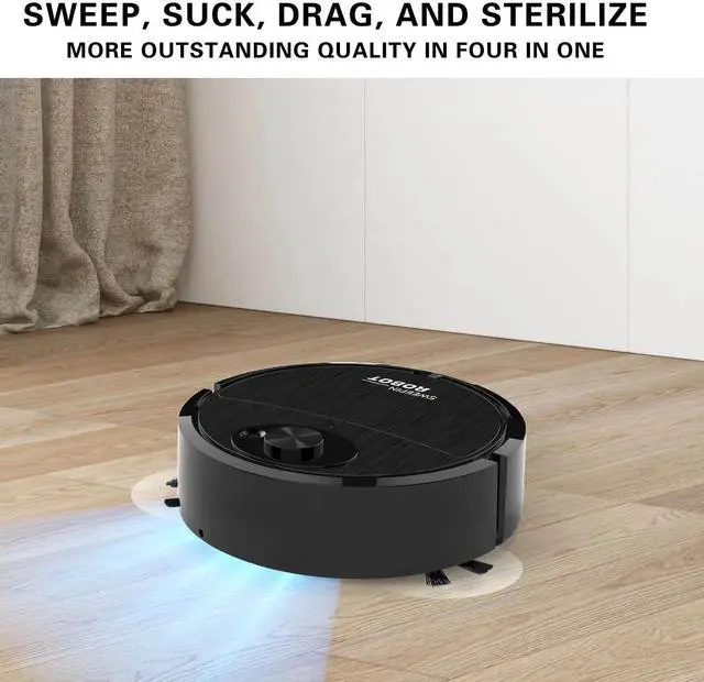 Alt view image 7 of 7 - Clearance & Promo, Intelligent Sweeping Robot | Three-in-One Cleaning Machine | Lazy Vacuum Cleaner | Home Appliance, Clearance & Promo | Plastic, Pink, _Mega Brand