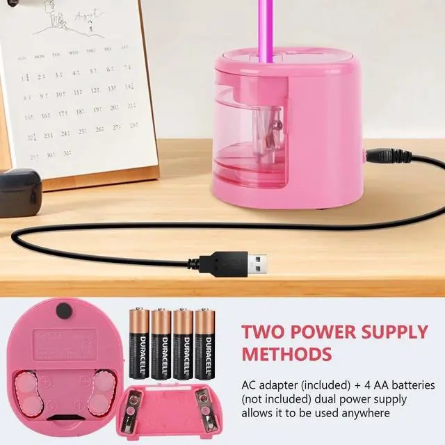 Alt view image 6 of 7 - _Mega Brand Electric Pencil Sharpener, Double Hole