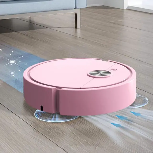 Alt view image 4 of 6 - _Mega Brand Mini Robot Vacuum, 3 in 1 Mopping Robotic Vacuum, Intelligent Robot Vacuum Cleaner, Powerful Suction Sweeping and Mopping Mini Vacuum Cleaner, Ideal for Hard Floor, Pet Hair, Carpet