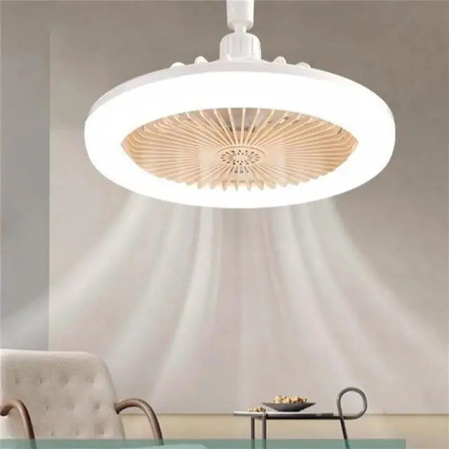 Alt view image 6 of 7 - _Mega Brand White Ceiling Fan with Remote Control
