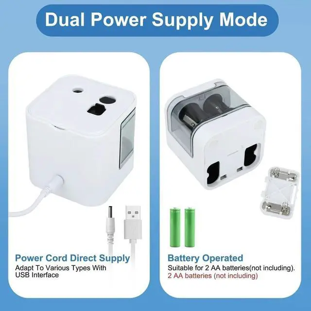Alt view image 6 of 7 - _Mega Brand Electric Pencil Sharpener Double Hole Automatic Sharpener for .2/Colored Pencils USB & Battery Operated - White