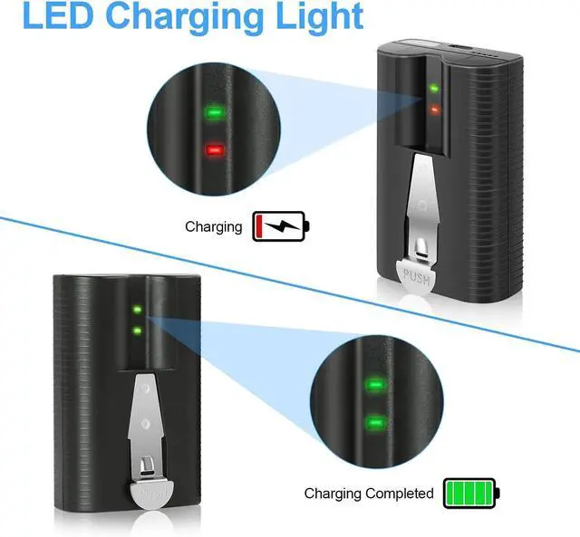 Alt view image 7 of 7 - _Mega Brand 6040mAh 3.65V Rechargeable Ring Camera Replacement Battery Compatible with Ring Video Doorbell 2/3/4/3 Plus/, Spotlight Cam, Stick Up Cam(2 Pack)