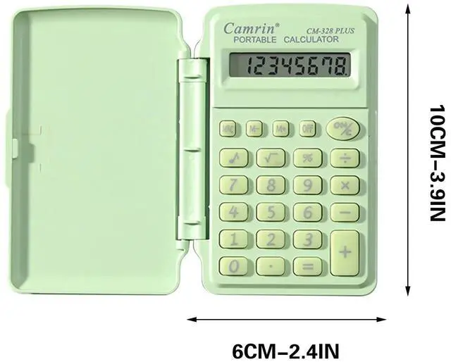 Alt view image 3 of 7 - _Mega Brand Pocket Size Calculator Pink, Basic Small Battery Operated, Large Display Four Function,Handheld Calculator School Supplies for Kids