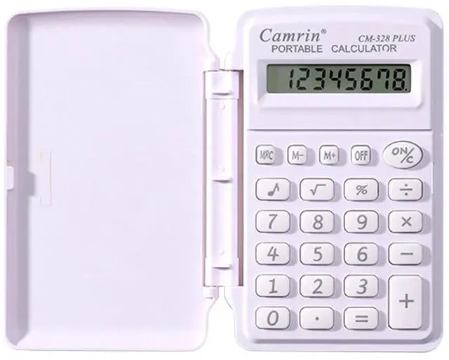 Alt view image 6 of 7 - _Mega Brand Pocket Size Calculator Pink, Basic Small Battery Operated, Large Display Four Function,Handheld Calculator School Supplies for Kids