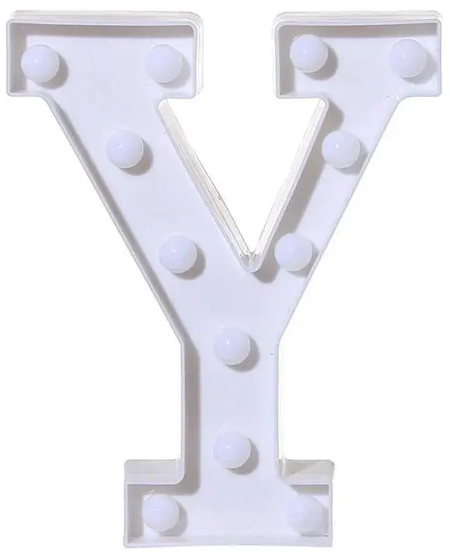 Alt view image 4 of 4 - _Mega Brand LED Letter Lights 22cm Battery Powered, Warm White Indoor Home Decor