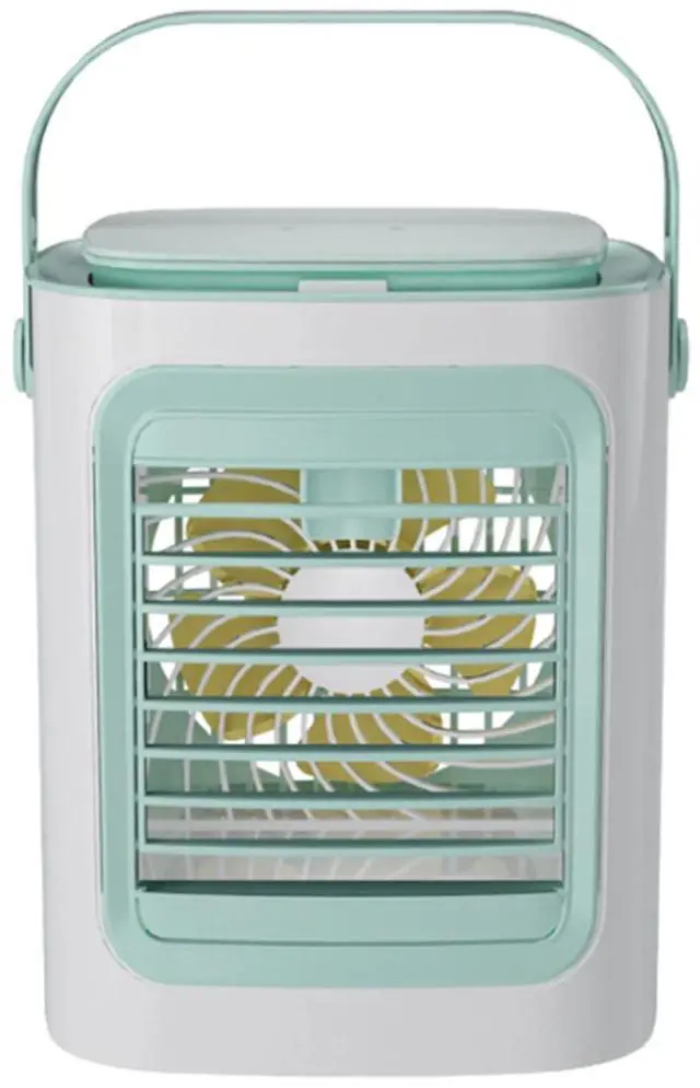 Alt view image 5 of 7 - _Mega Brand Portable Air Conditioners, Evaporative Air Cooler with 2 Ice Packs, 3 Wind Speeds, 7 Color Night Light, USB Rechargeable Portable Mini AC Fan for Home Bedroom Office