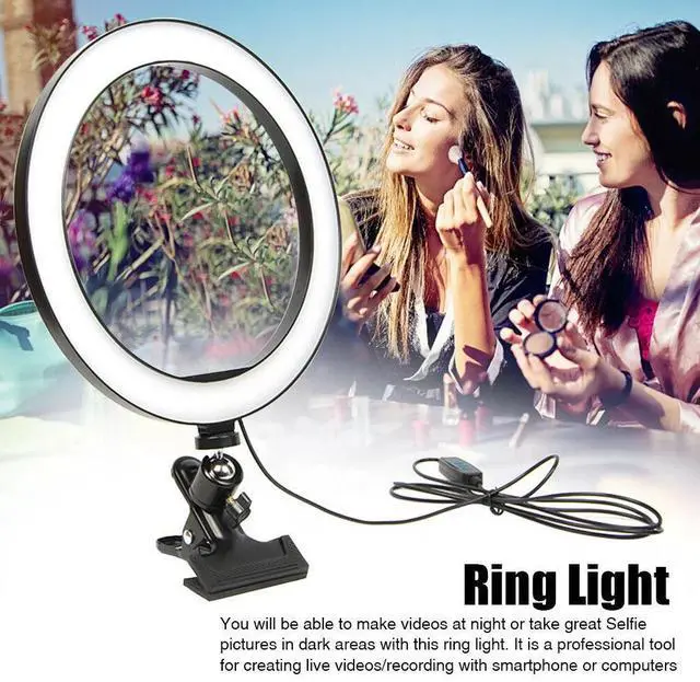 Alt view image 5 of 7 - _Mega Brand Video Conference Lighting Kit, Ring Light Clip on Laptop Monitor for Webcam Lighting/Zoom Lighting/Remote Working/Self Broadcasting and Live Streaming,16cm