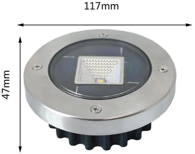 Alt view image 3 of 7 - _Mega Brand Solar Deck Lights Driveway Dock LED Light Solar Powered Outdoor Waterproof Road Markers for Step Sidewalk Stair Garden Ground Pathway Yard