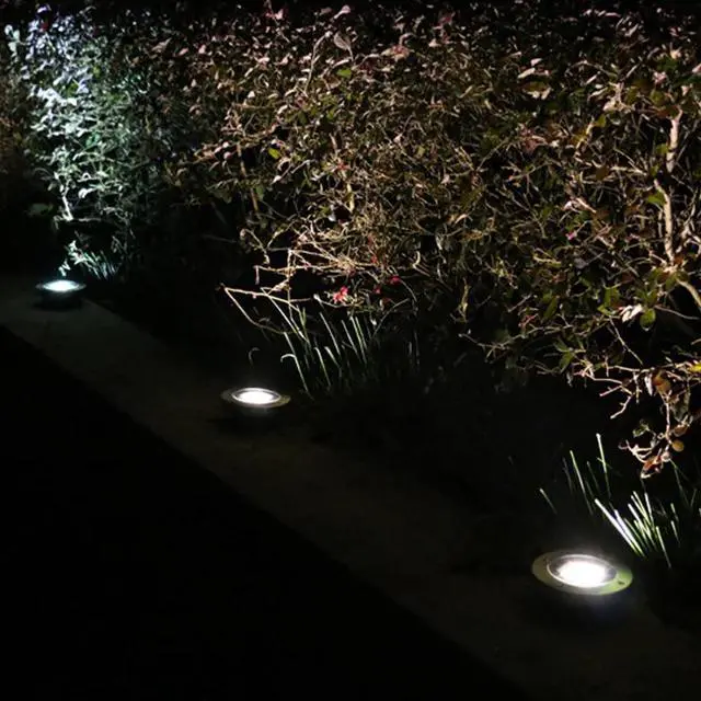Alt view image 7 of 7 - _Mega Brand Solar Deck Lights Driveway Dock LED Light Solar Powered Outdoor Waterproof Road Markers for Step Sidewalk Stair Garden Ground Pathway Yard