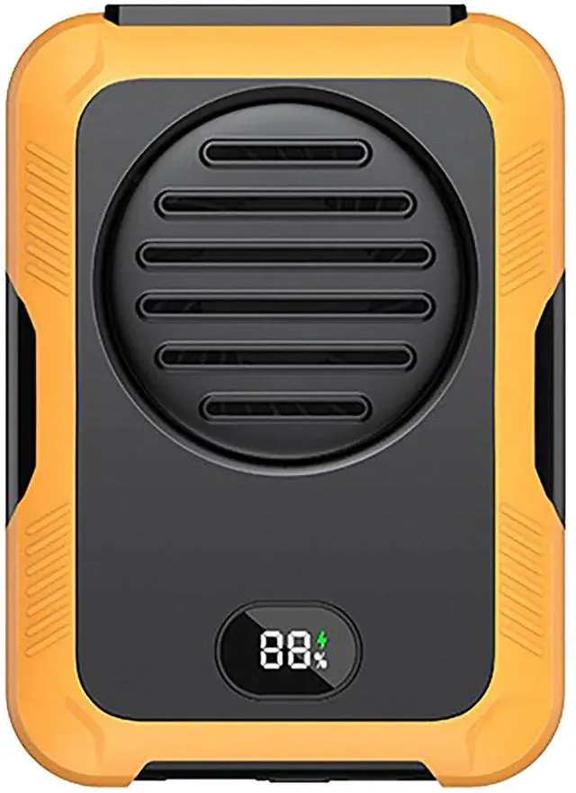 Alt view image 2 of 7 - Clearance!_Mega Brand Portable Mini Waist Fan, 2000mAh Battery Powered Hands-free Wearable Fan With Digital Screen, 3 Speeds, Equipped with Lanyard, 3 In 1 Small Fan as Neck Fan Desk Fan Power Bank