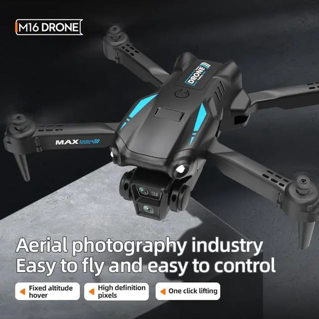 Alt view image 3 of 7 - _Mega Bran 1080P HD Camera Drone with Altitude Hold and Headless Mode, Remote Control Drone Toys, Gifts for Kids with Speed Adjustment, WiFi FPV Drone, Gesture Control, Trajectory Flying for Beginners