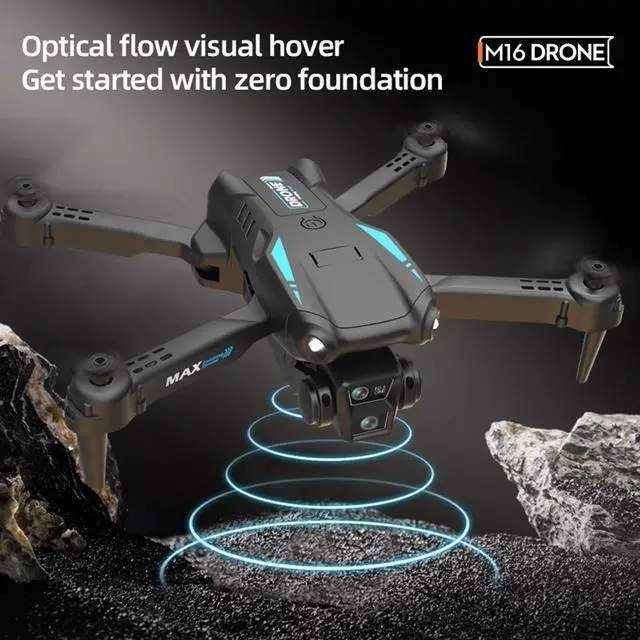 Alt view image 4 of 7 - _Mega Bran 1080P HD Camera Drone with Altitude Hold and Headless Mode, Remote Control Drone Toys, Gifts for Kids with Speed Adjustment, WiFi FPV Drone, Gesture Control, Trajectory Flying for Beginners