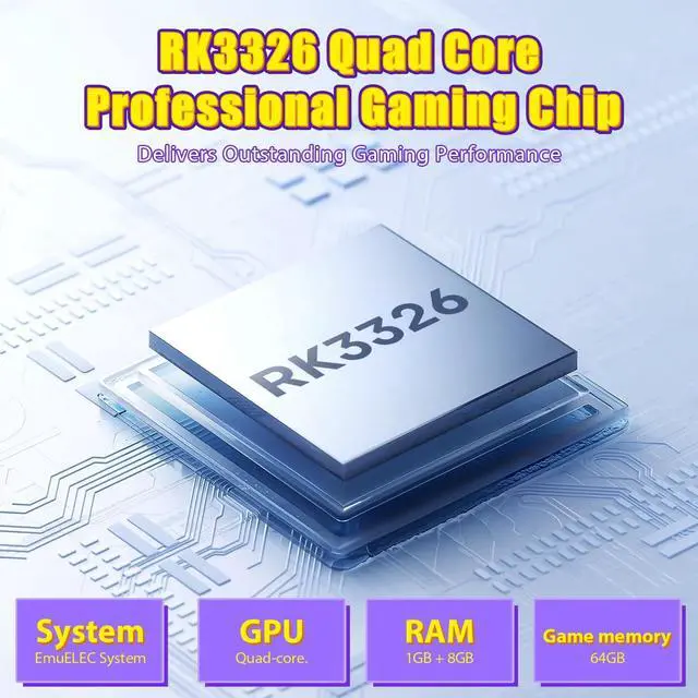 Alt view image 5 of 7 - _Mega Brand R36T Retro Gaming Console,3.5''IPS Screen CRT-Inspired,Handheld Game Console with 18000+Classic Games Supports WiFi Networked Fighting and OTG,3500mAh Battery,with Portable Case(Grey 64GB)