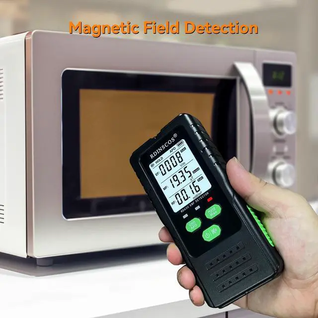 Alt view image 3 of 7 - _Mega Brand EMF Detector, Detect All 3 Types of Electromagnetic Radiation Field in 1 EMF Meter for Cell Towers, and Smart Meters, EMF Reader for Home, Office (RD630W)