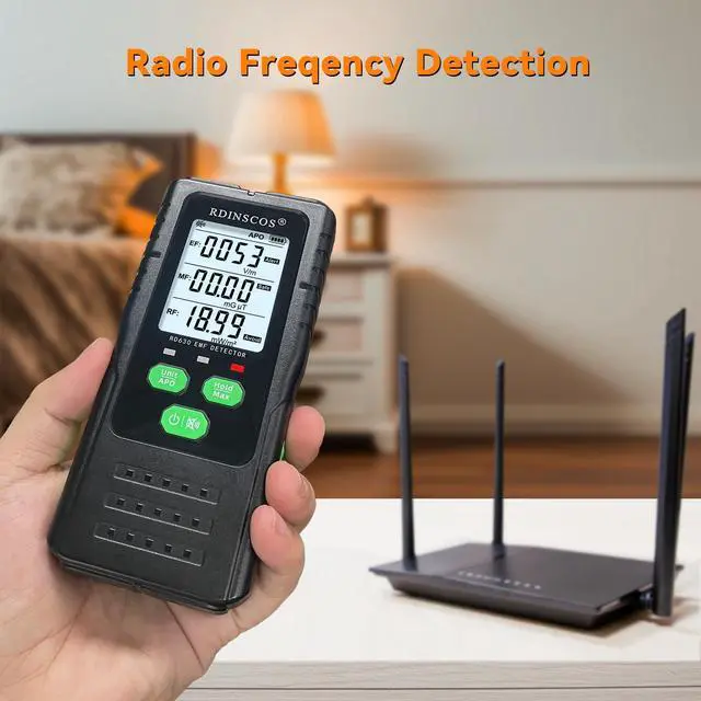 Alt view image 6 of 7 - _Mega Brand EMF Detector, Detect All 3 Types of Electromagnetic Radiation Field in 1 EMF Meter for Cell Towers, and Smart Meters, EMF Reader for Home, Office (RD630W)