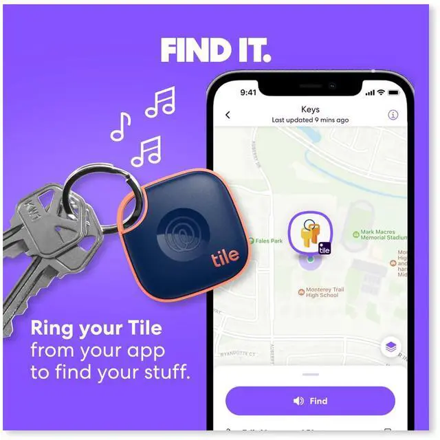 Alt view image 3 of 7 - _Mega Brand by Life360 Mate Bluetooth Tracker, Keys Finder and Item Locator for Keys, Bags and More. Phone Finder. Both iOS and Android Compatible. 1-Pack (Black)