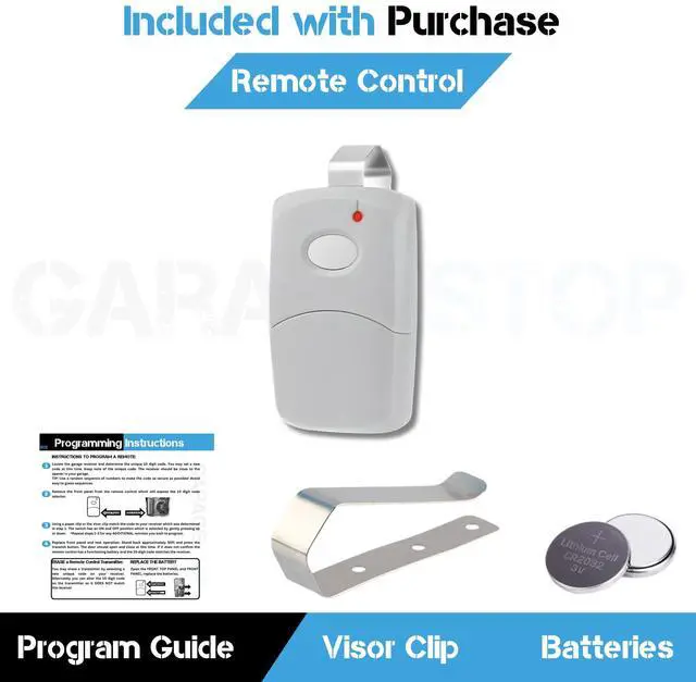 Alt view image 4 of 6 - _Mega Brand Garage Door Opener Remote for Multicode Linear 3089 308911 MCS308911,1089, 3070, 3060, 10 dip Switch Gate Opener Remote 300MHz, Garage Clicker Replacement