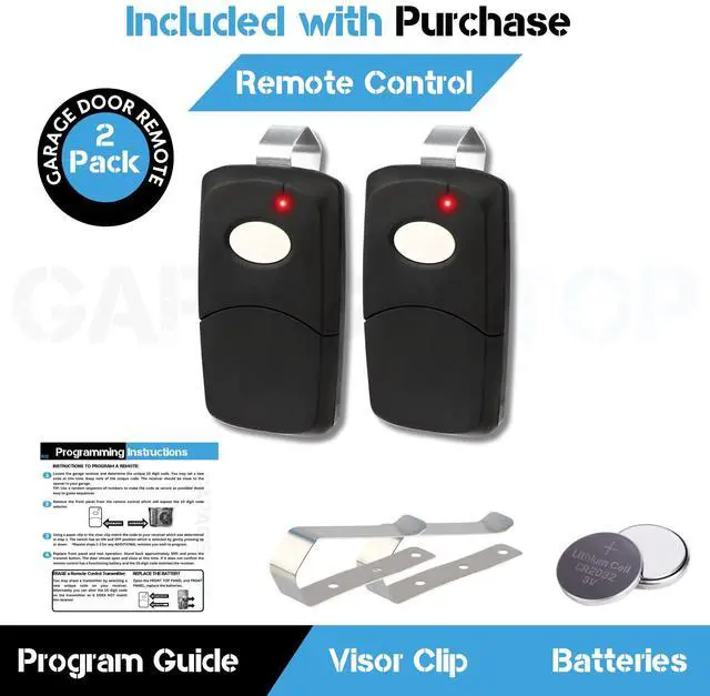 Alt view image 4 of 6 - 2X for Linear Multicode 3089 308911 MCS308911, 1089, 3070, 3060, 10 dip Switch Gate Opener Remote 300MHz, Multi Code Garage Door Opener Remote
