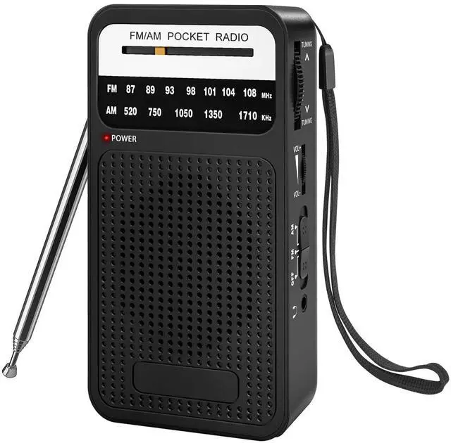 Main image of Portable Radio AM FM with Long Range Reception, _Mega Brand Transistor Radio with Loud Speaker, Headphone Jack, 2AA Battery Operated, Loud Speaker, Suitable for Indoor, Outdoor and Emergency Use