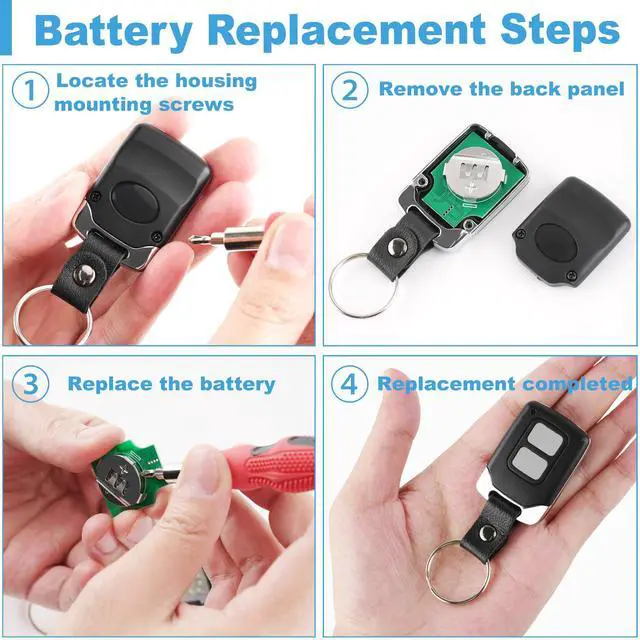 Alt view image 7 of 7 - _Mega Brand 2 Garage Door Opener Remote, for Lift Master Chamberlain Craftsman Garage Door Opener Remote 893LM 893Max 891LM 971LM 973LM 371LM 373LM,Learn Button Garage Door Remote