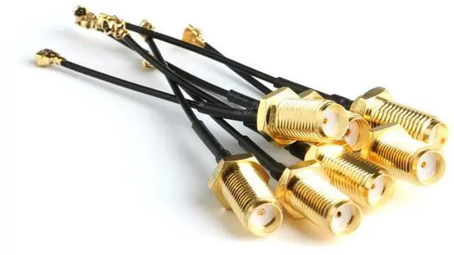 Main image of BUCIER 5pcs U.FL-1 to SMA Female Pigtail Antenna Wi-Fi Coaxial Low Loss Cable 6 inch (15cm)