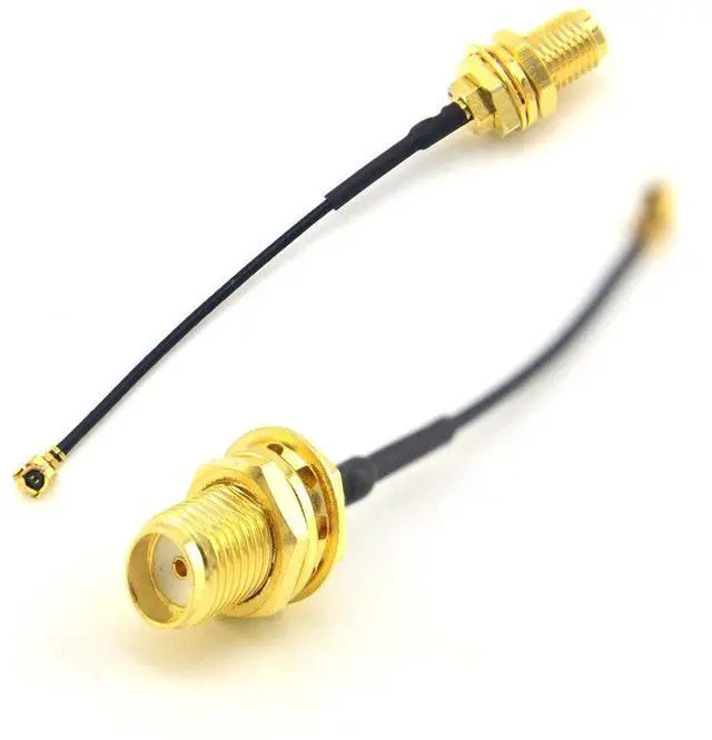Alt view image 4 of 6 - BUCIER 5pcs U.FL-1 to SMA Female Pigtail Antenna Wi-Fi Coaxial Low Loss Cable 6 inch (15cm)