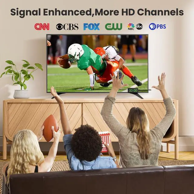 Alt view image 5 of 7 - _Mega Brand Digital Converter Box for TV [2025 Updated],Mini ATSC Tuner [Hidden Behind TV],Watch & Record Free Over-The-Air Channels,Projectors with HDMI Output,DVR&EPG Ready,2-in-1 Learning Remote