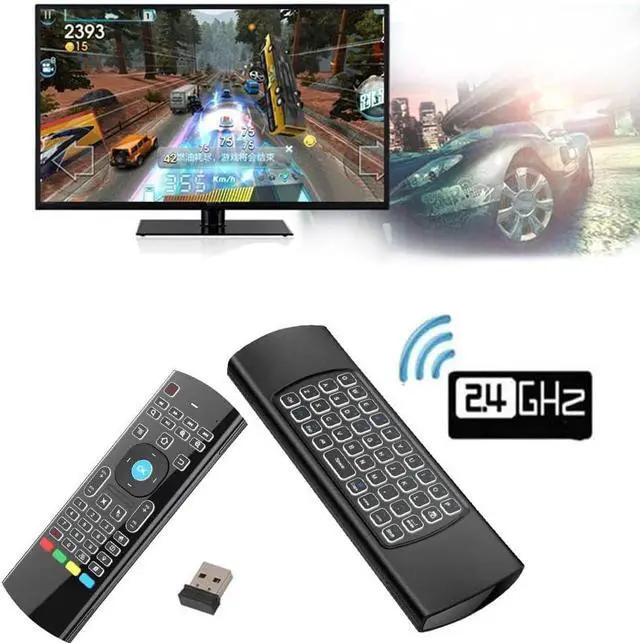 Alt view image 3 of 6 - _Mega Brand 2 Pack MX3 Pro Mini Keyboard Backlight Fly Remote Mouse,Android TV Remote Control,IR Learning Mini Wireless Keyboard for Android TV Box.HTPC.IPTV,Networked Set-top Box