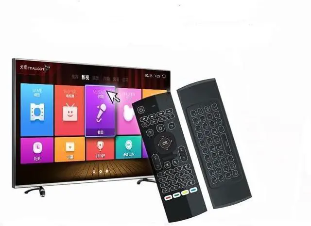 Alt view image 5 of 6 - _Mega Brand 2 Pack MX3 Pro Mini Keyboard Backlight Fly Remote Mouse,Android TV Remote Control,IR Learning Mini Wireless Keyboard for Android TV Box.HTPC.IPTV,Networked Set-top Box