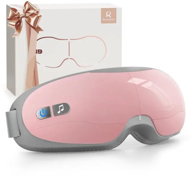 Main image of _Mega Brand Eye Massager - Christmas Birthday Gifts for Women Men, Heated Eye Massager for Migraines, Relaxation Gifts for Women, Gifts for Mom, Reduce Eye Strain Dry Eye Migraine Relief(Pink)