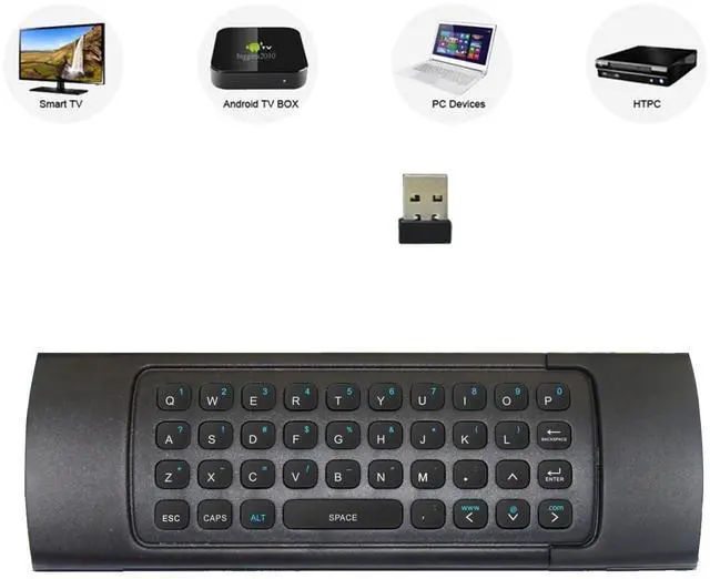 Alt view image 2 of 7 - _Mega Brand MX3 Multifunction 2.4G Fly Mouse Mini Wireless Keyboard & Infrared Remote Control & 3-Gyro + 3-Gsensor for Google Android Smart TV, IPTV, HTPC, Windows,Networked set-top Box,Mini PC