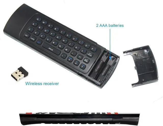 Alt view image 5 of 7 - _Mega Brand MX3 Multifunction 2.4G Fly Mouse Mini Wireless Keyboard & Infrared Remote Control & 3-Gyro + 3-Gsensor for Google Android Smart TV, IPTV, HTPC, Windows,Networked set-top Box,Mini PC