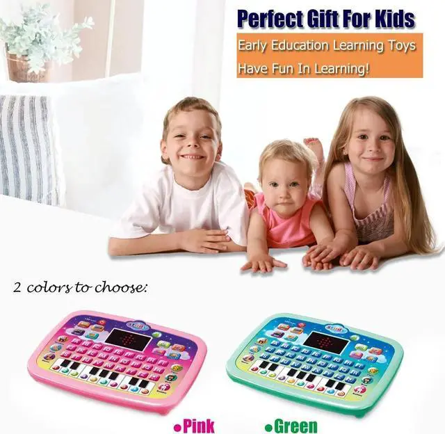 Alt view image 5 of 7 - _Mega Brand Tablet Toy Toddler Learning Pad with LED Screen Teach,Educational Learning Toys with Light and Music Electronic Toy Christmas Birthday Gift for Toddlers 1 2 3 Years Old Girls Boys