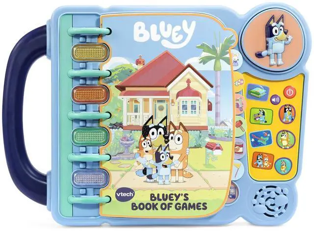 Alt view image 2 of 7 - _Mega Brand Bluey Bluey's Book of Games Baby and Toddler Toys