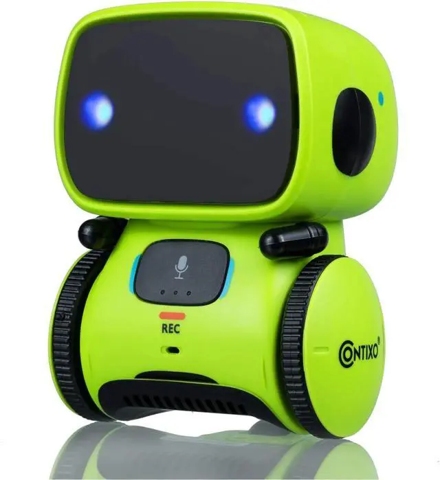 Main image of _Mega Brand Kids Smart Robot Toy Mini Robot Talking Singing Dancing Robotics - R1 Green