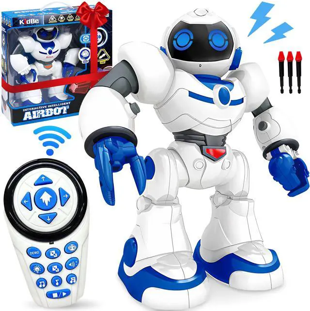 Main image of _Mega Brand RC Robot for Kids, _Mega Brand Intelligent Programmable Robot with Infrared Controller Toys, Smart Robot for Kids 3-10, White
