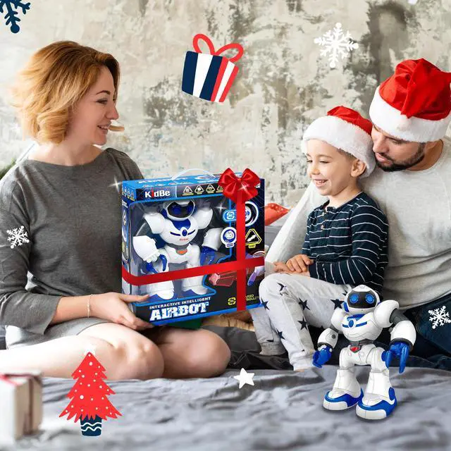 Alt view image 5 of 7 - _Mega Brand RC Robot for Kids, _Mega Brand Intelligent Programmable Robot with Infrared Controller Toys, Smart Robot for Kids 3-10, White